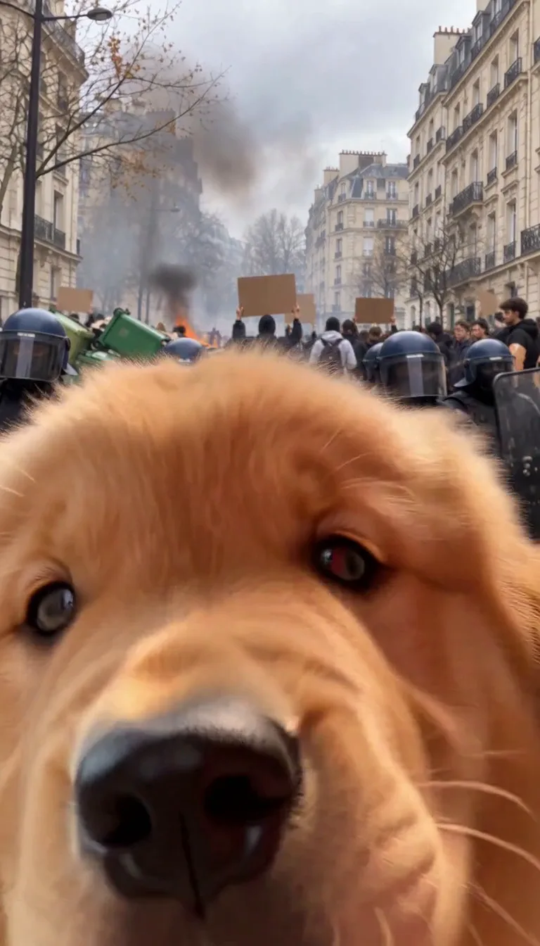 The dog, or the cat