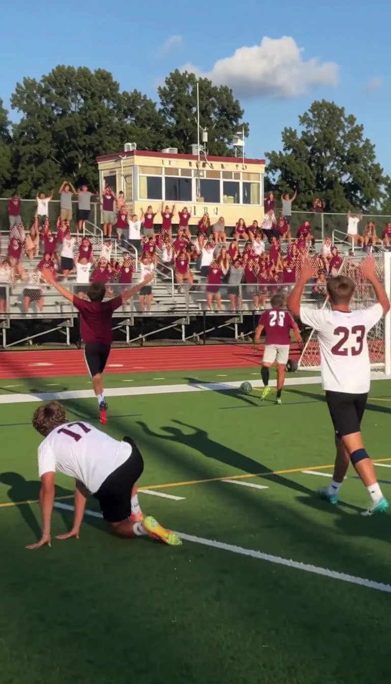 Then the bleachers go up